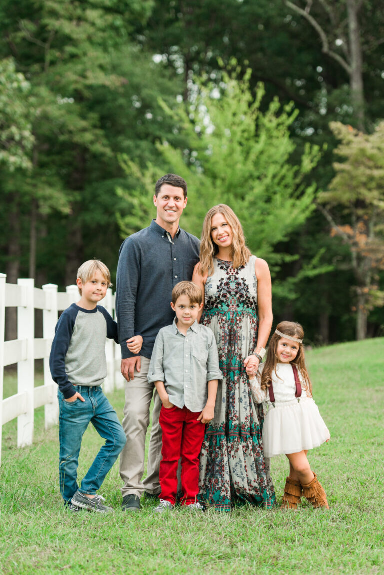 Fall Family Portraits || Anne Springs Close Greenway