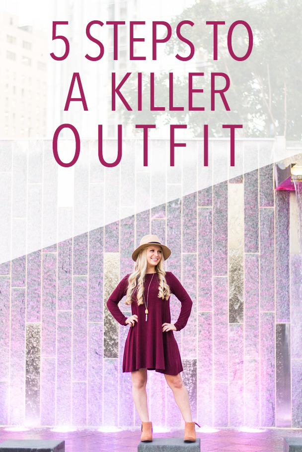 5 steps to a killer outfit | senior portrait fashion
