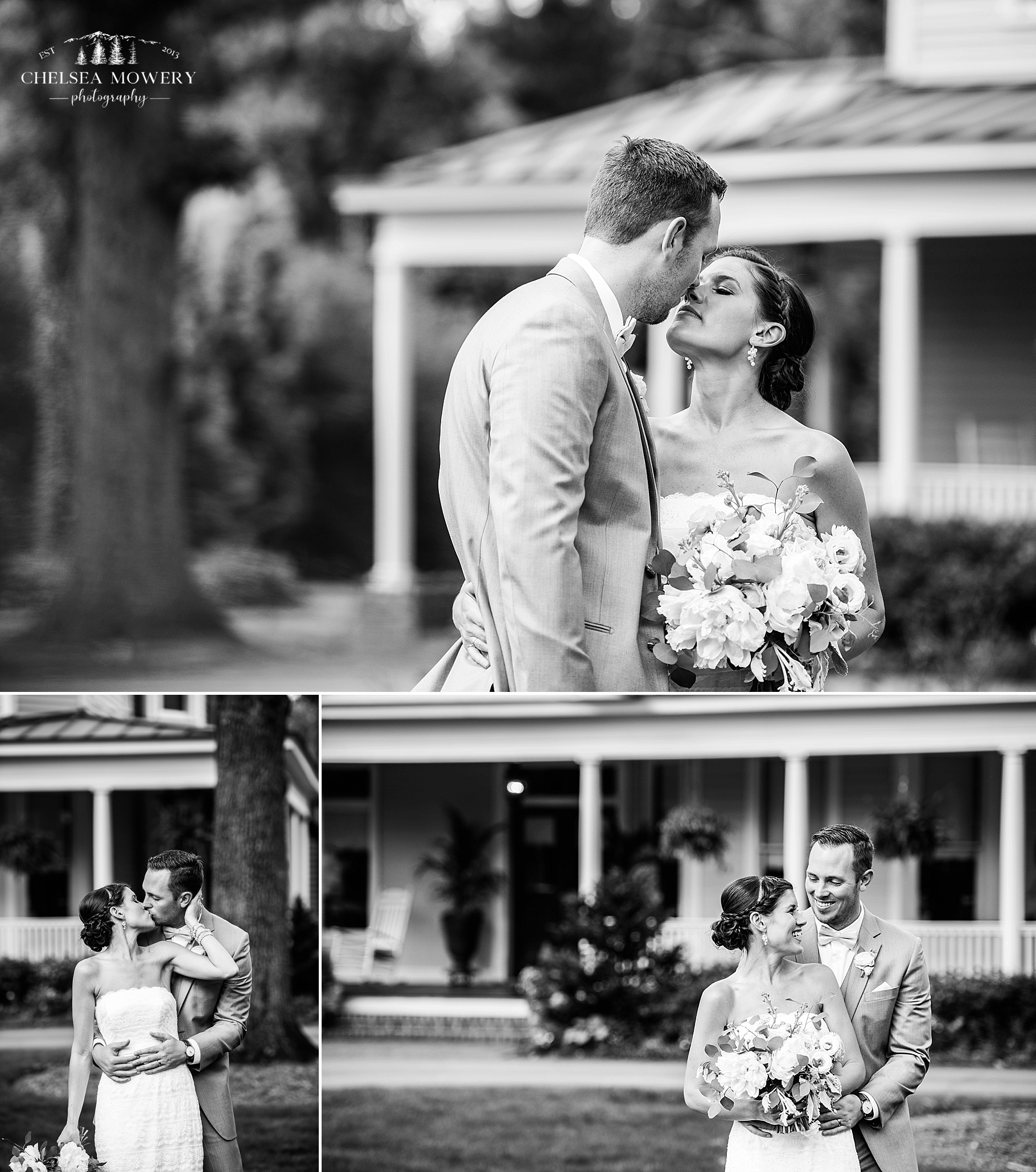 black and white photography | bride groom wedding day portraits