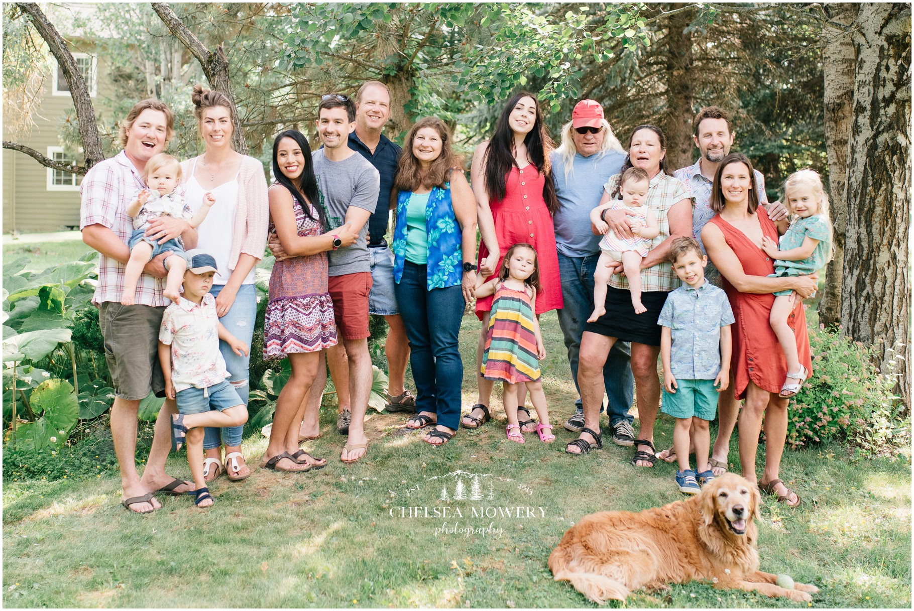 summer family portraits | extended family photos