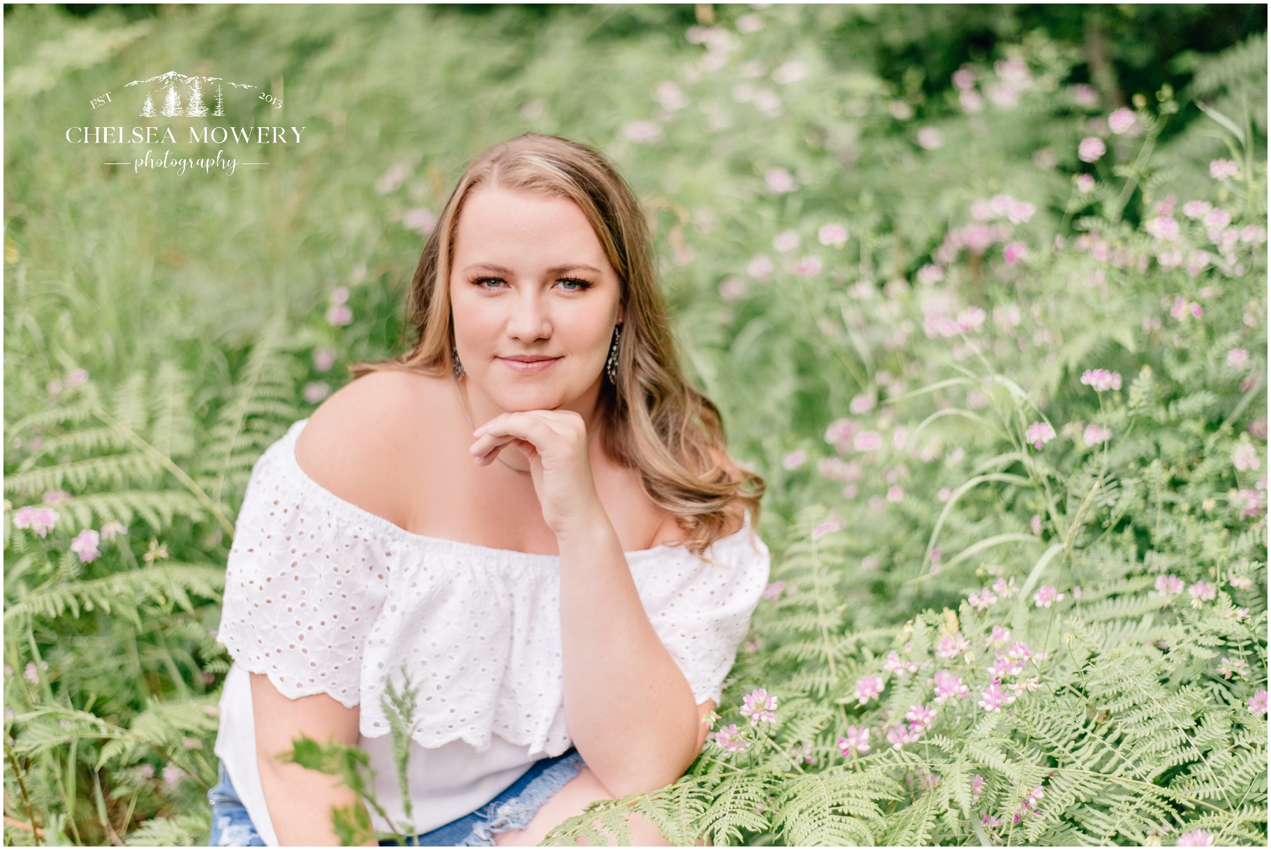 summer senior portraits | flower field photography