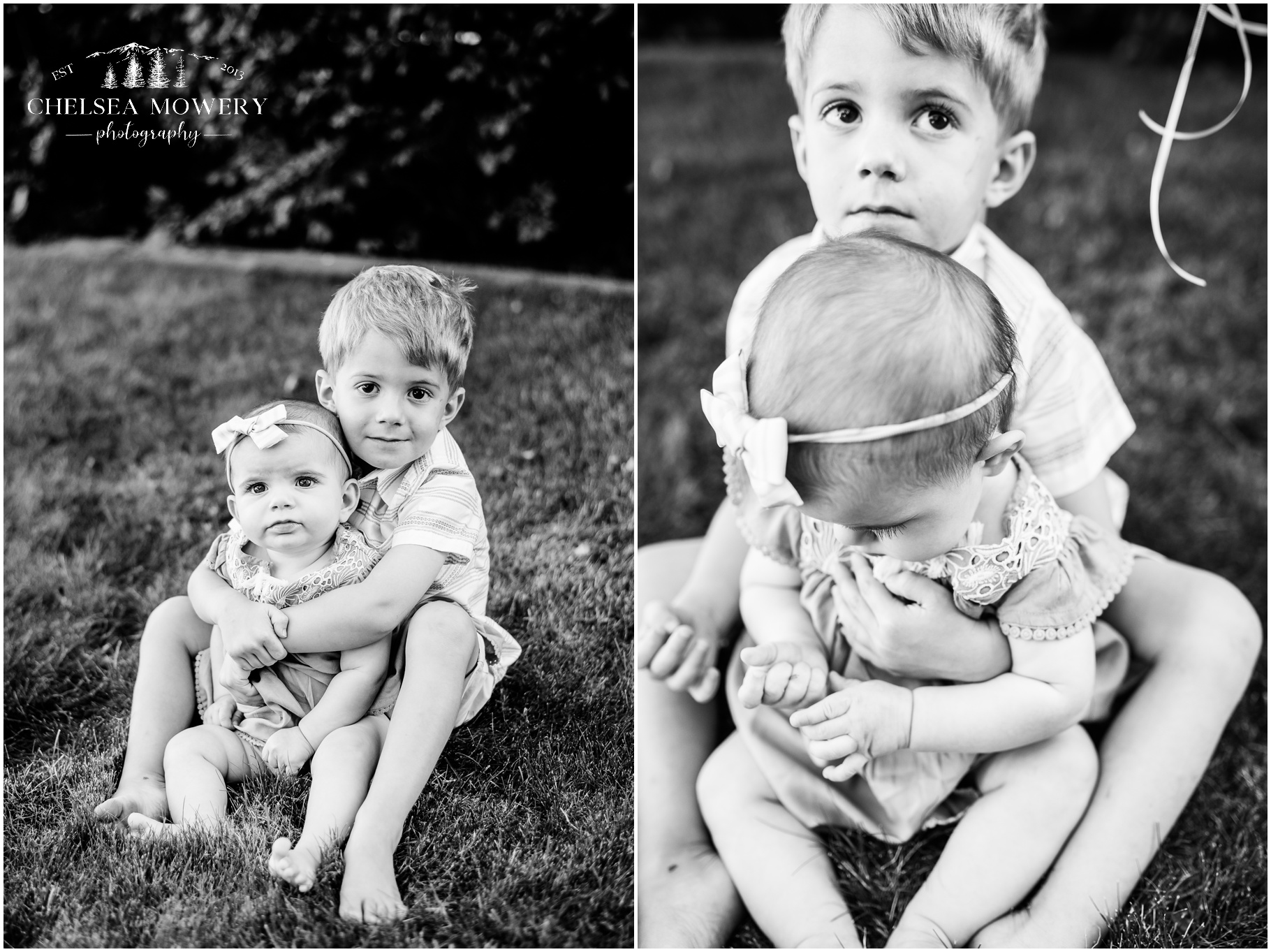 sibling portraits | black and white photography