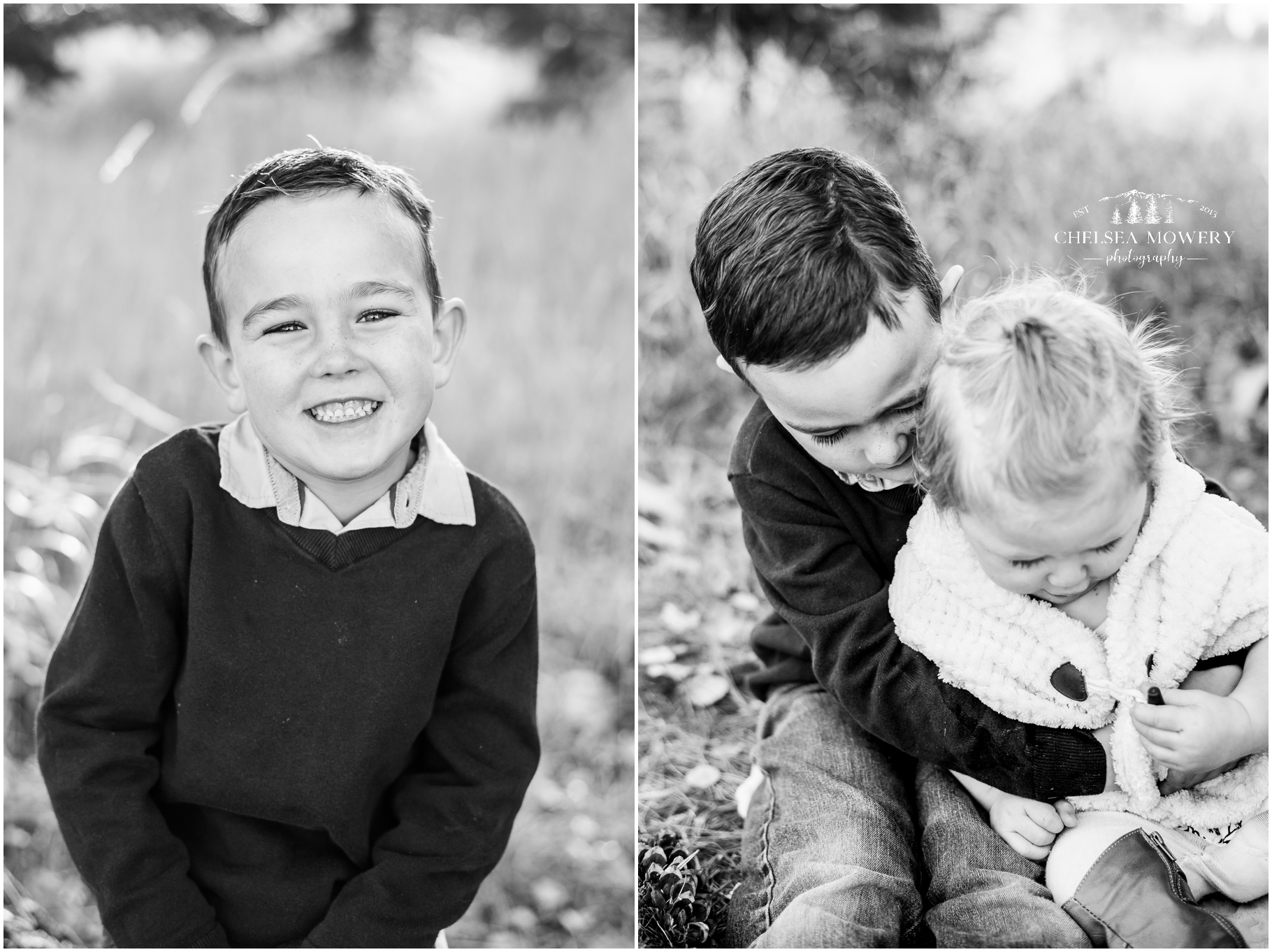 black and white photography | fall family photos