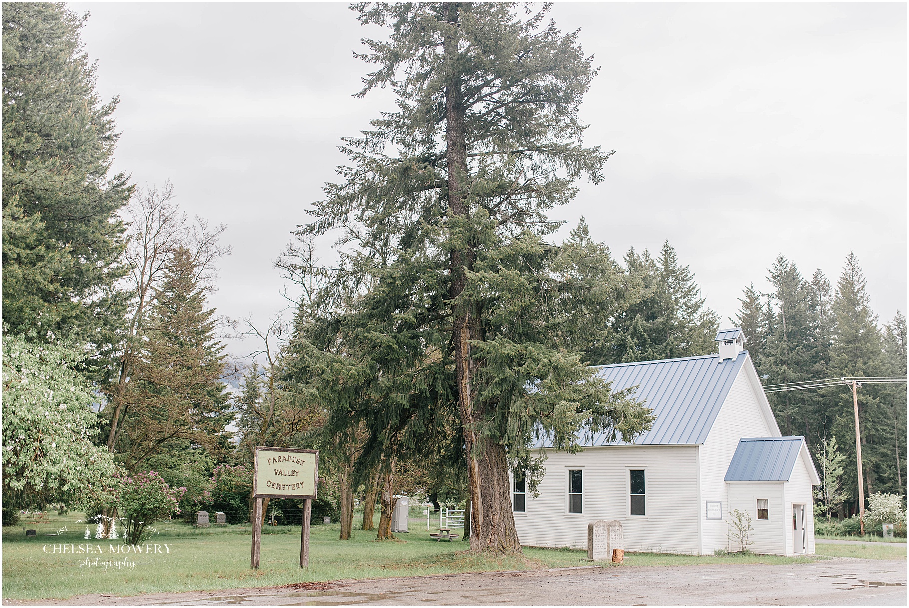 little white church | paradise valley Bonners Ferry