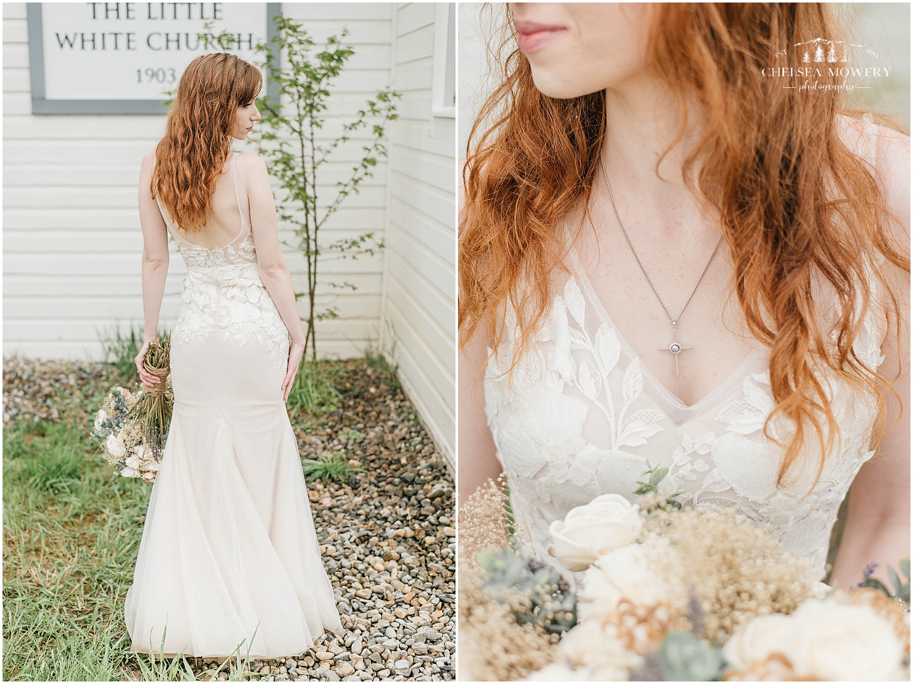 bridal details | rustic style wedding dress