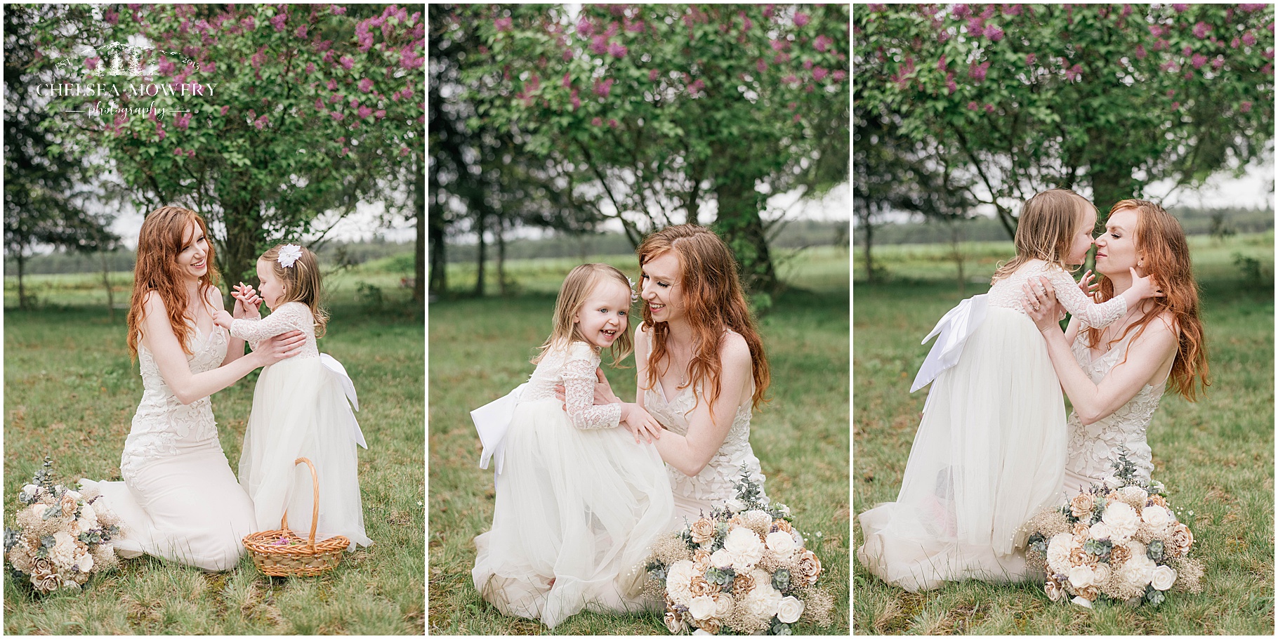 mother daughter portraits | wedding day family photos