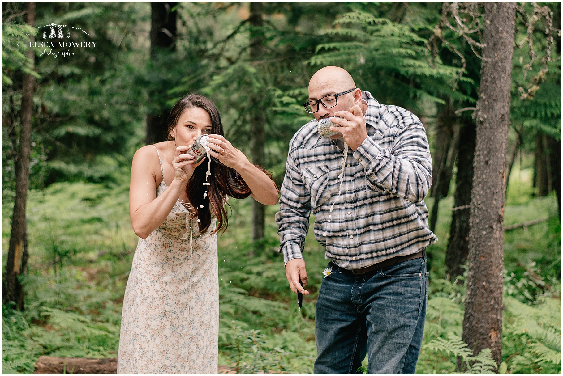 wedding party shotgun beer