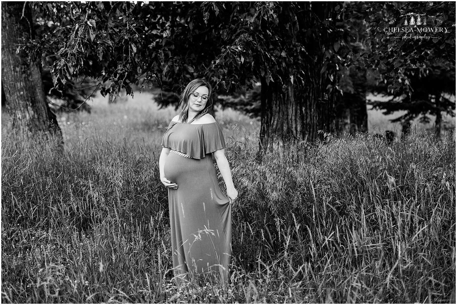 black and white photography | sandpoint maternity